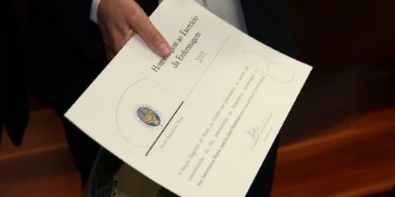 Homenagem aos enfermeiros aposentados em 2014